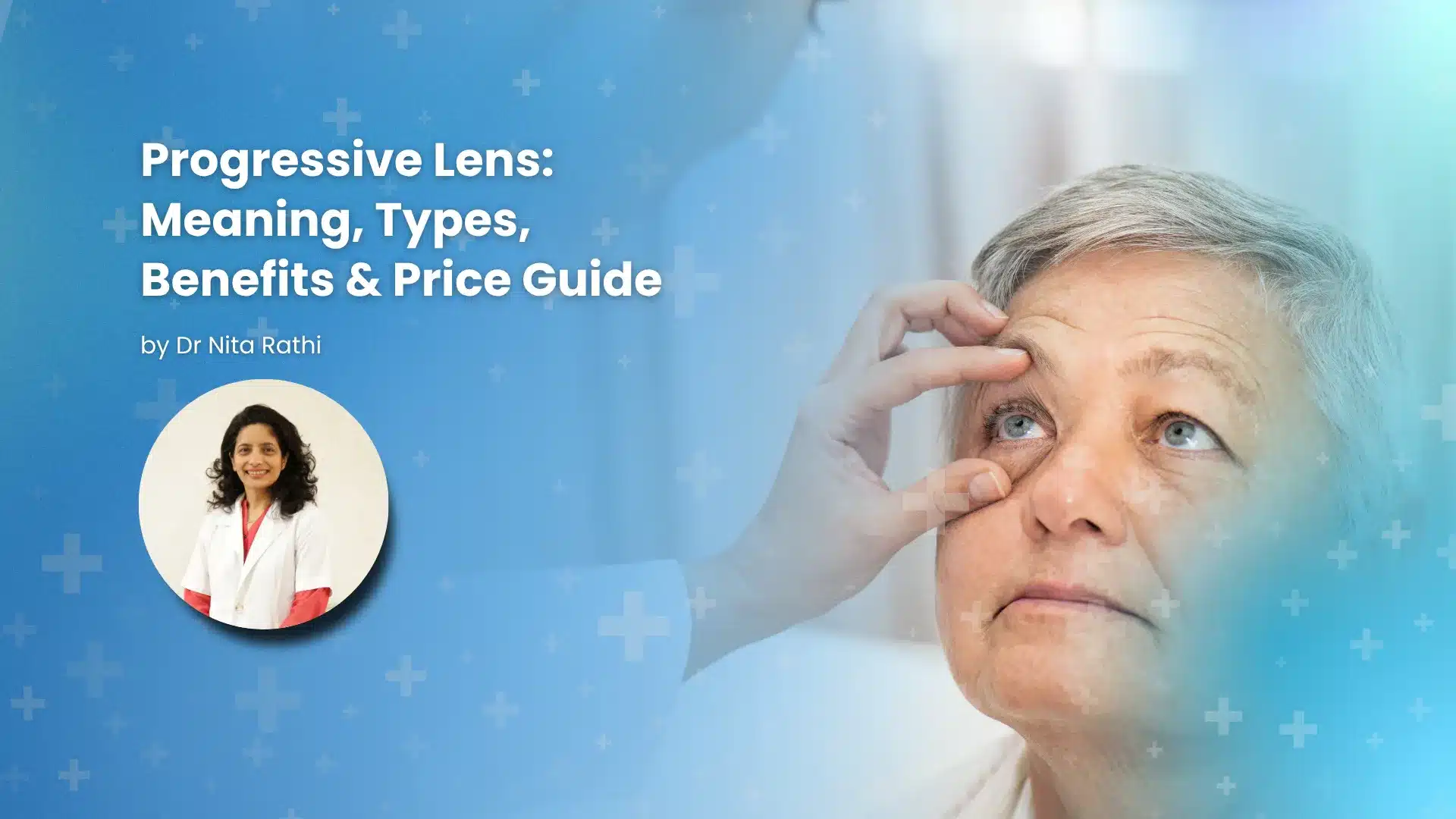 Progressive lens glasses for clear vision at near, intermediate, and far distances